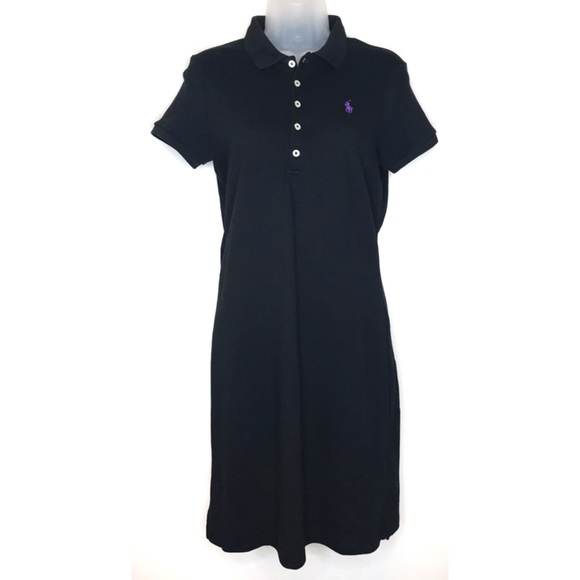 Ralph Lauren Dresses & Skirts - Ralph Lauren Polo Shirt Dress Black Sz S